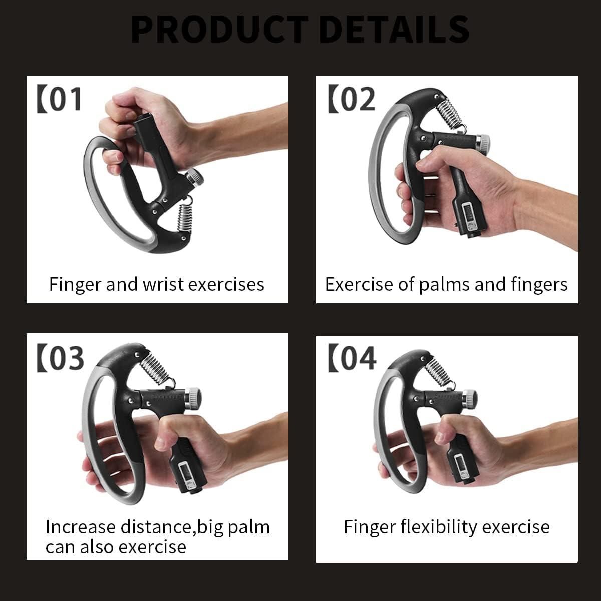 Adjustable Counting Hand Exercise Grip